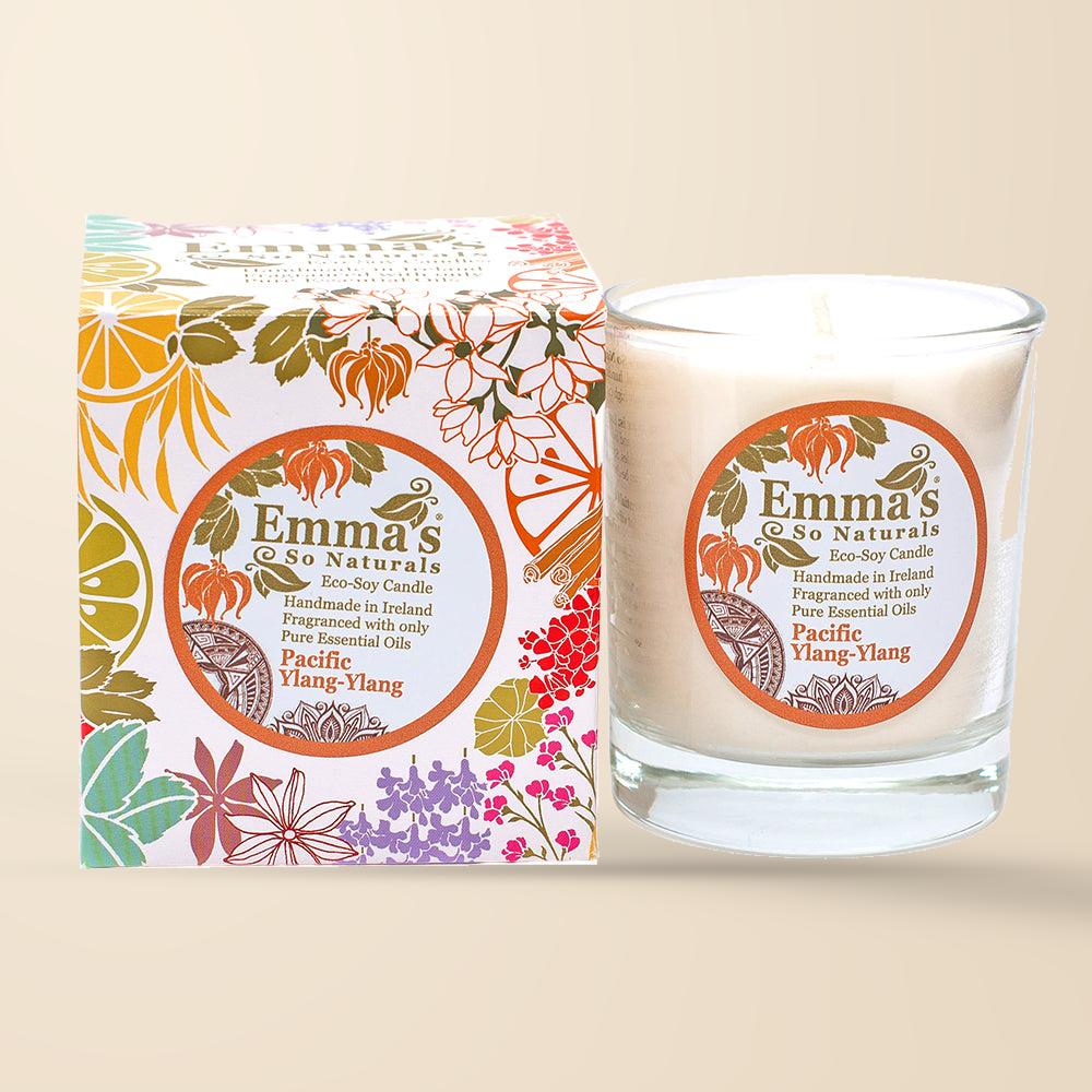 Emma’s So Naturals Pacific Ylang Ylang Eco Soy Candle – 50 Hours