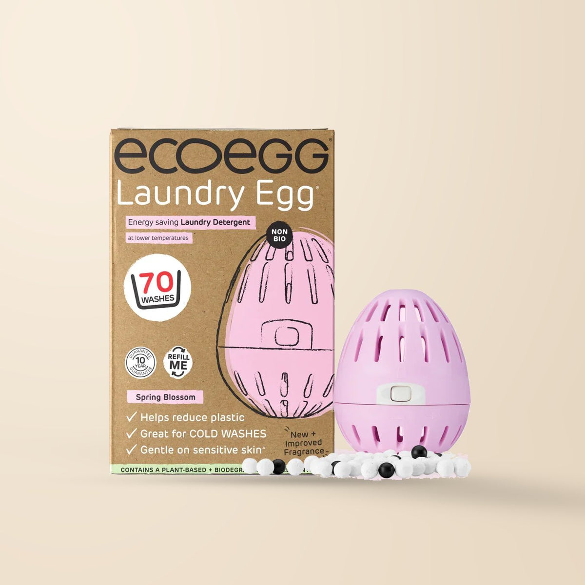 ecoegg Laundry Detergent Egg – Spring Blossom, Refillable – 70 Washes