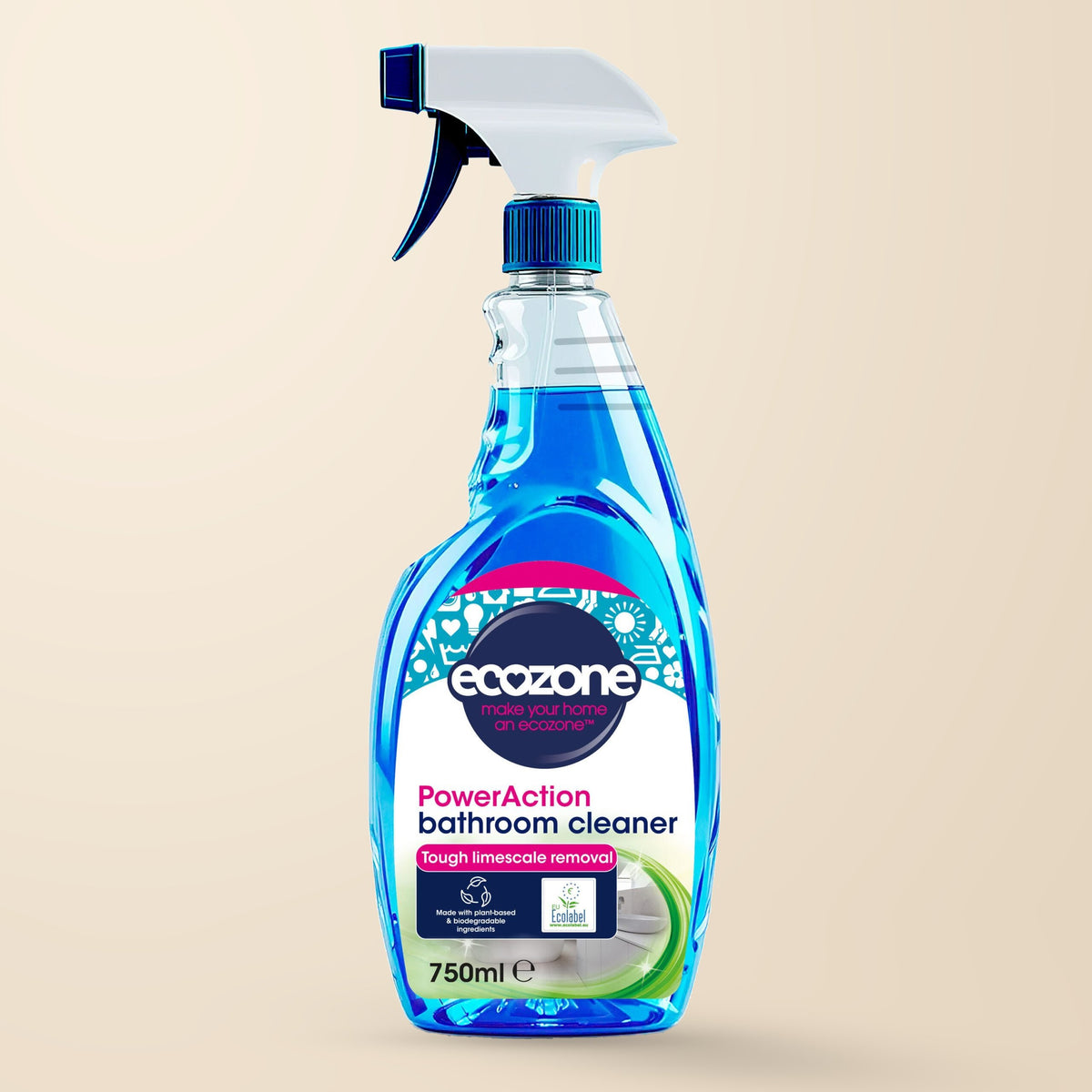 Ecozone PowerAction Bathroom Cleaner – 750ml