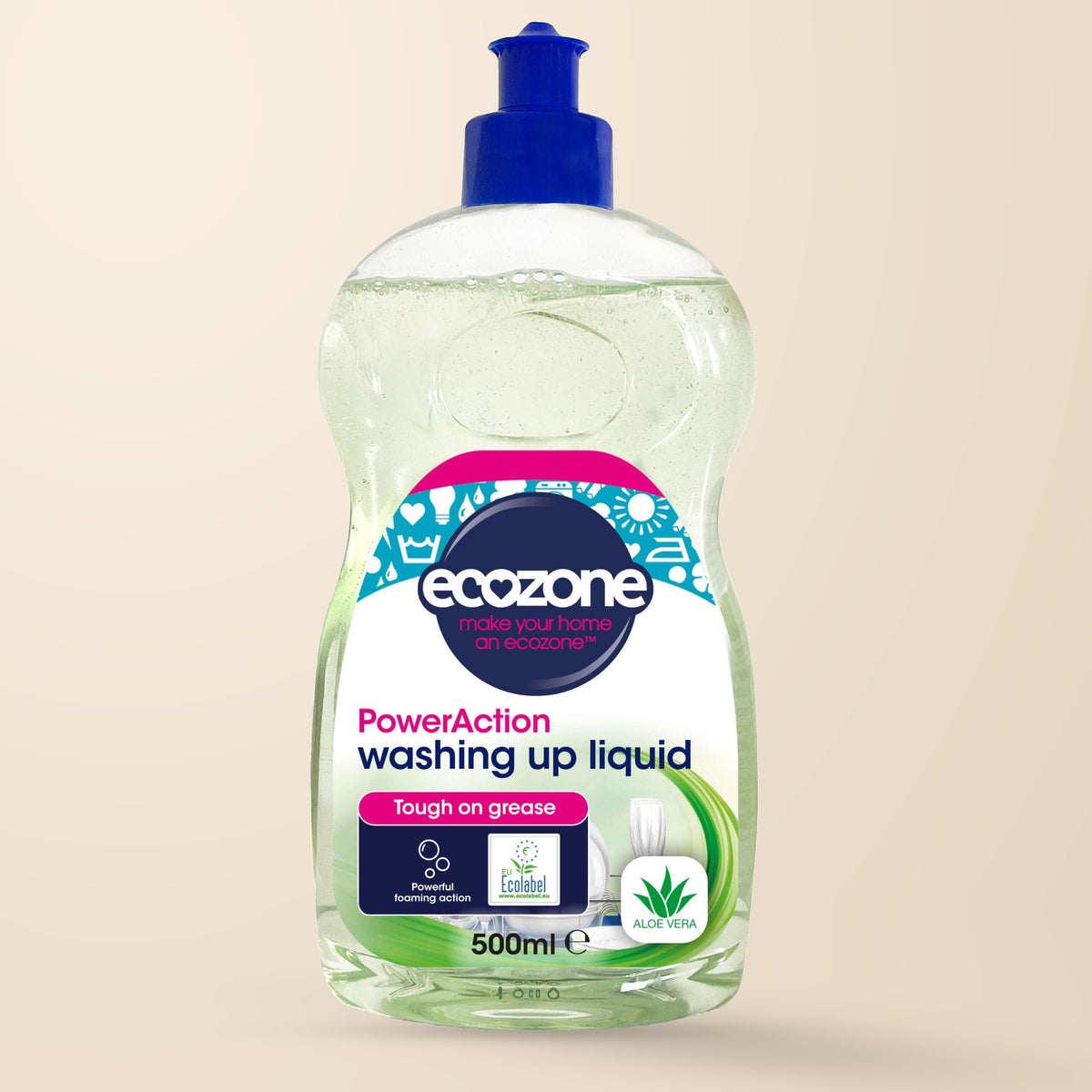 Ecozone PowerAction Washing Up Liquid – 500ml