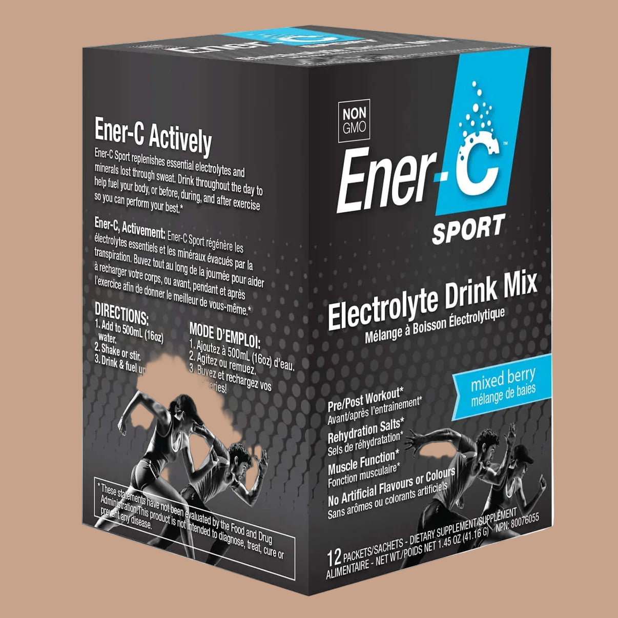 Ener-C Sport Electrolyte Drink Mix packaging on a white background