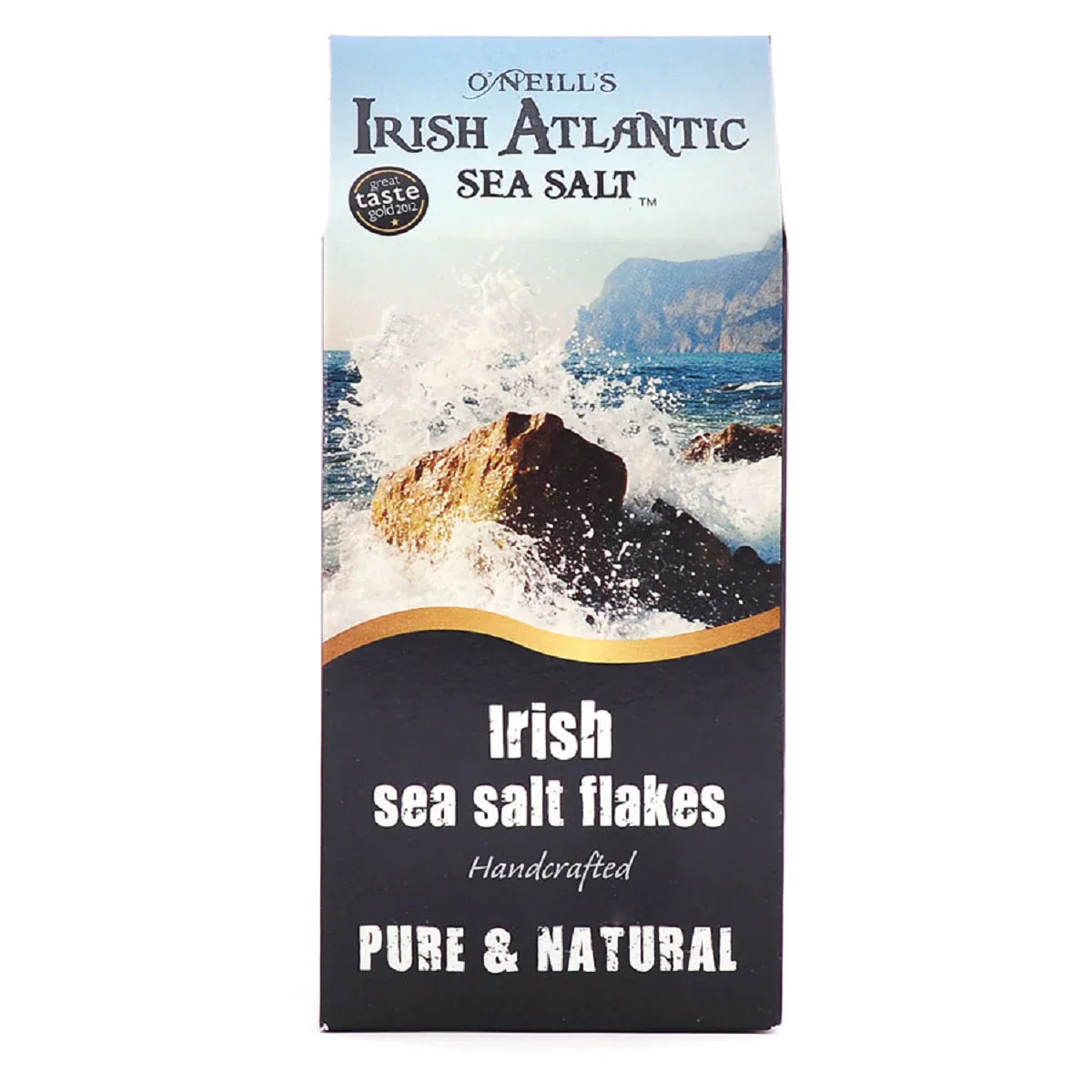 Atlantic Sea Salt Irish Sea Salt Flakes in a 110g organic bag, hand-harvested from the Wild Atlantic waters.