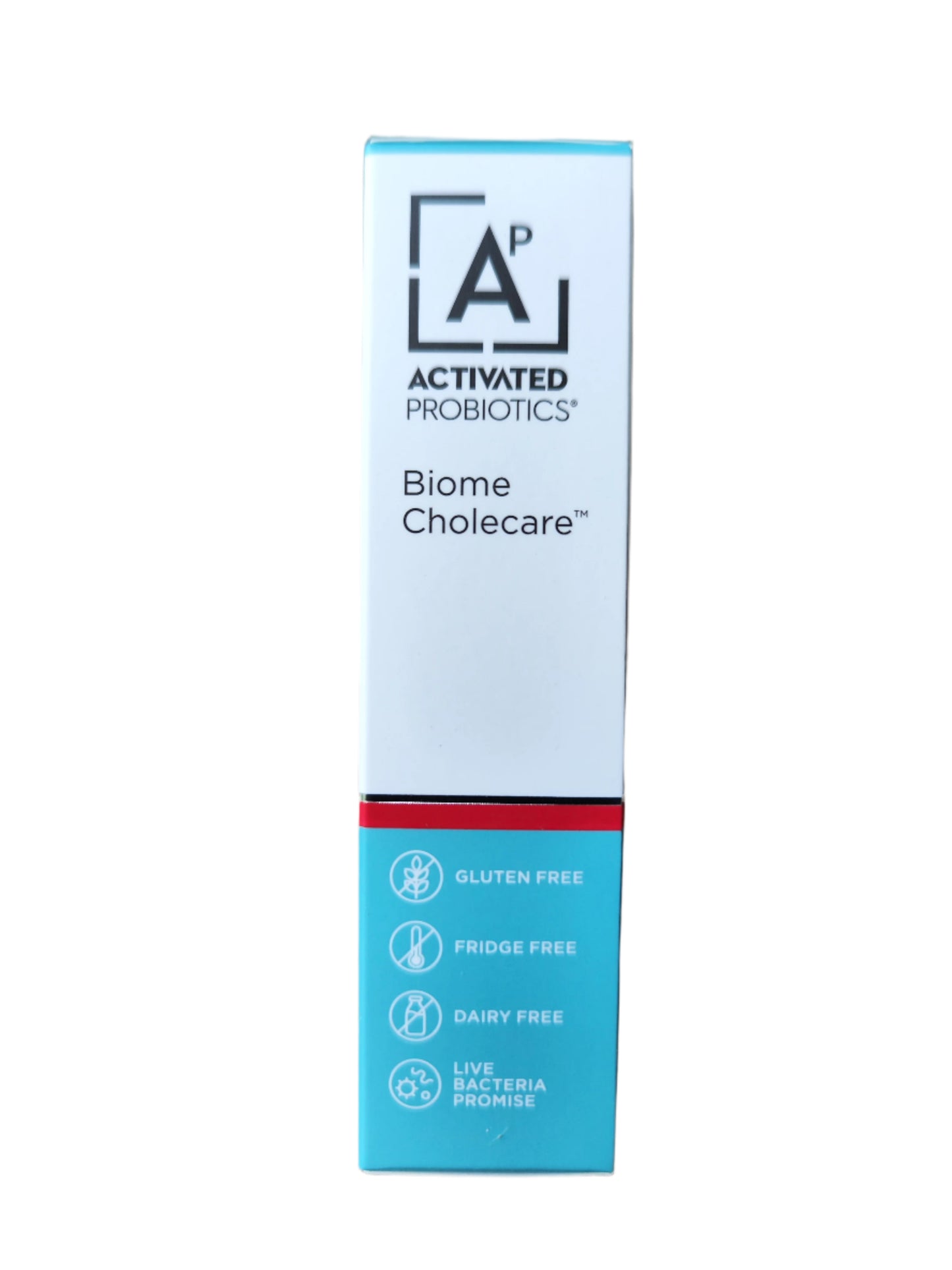 Close-up of Activated Probiotics Biome Cholecare blister packaging ensuring stability and freshness.
