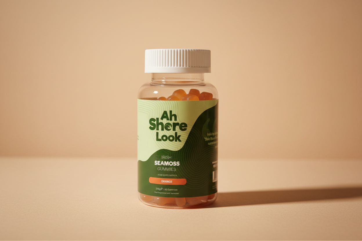 Ah Shore Look Sea Moss Orange 60 gummies