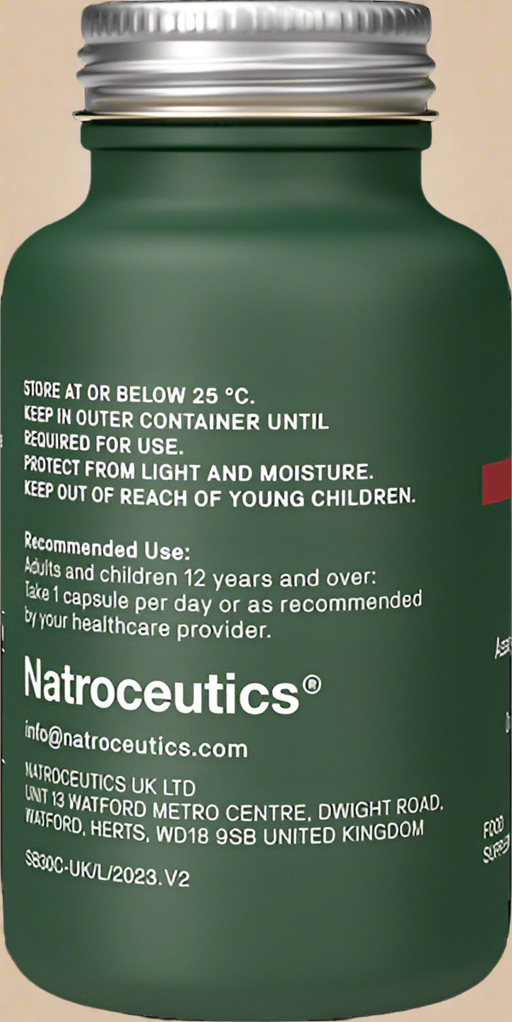 Key ingredients of Natroceutics Saffron Bioactive – affron® saffron extract in a vegan-friendly formula.