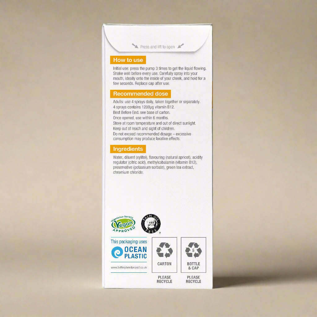 Instructions for use – Better You B12 Oral Spray
