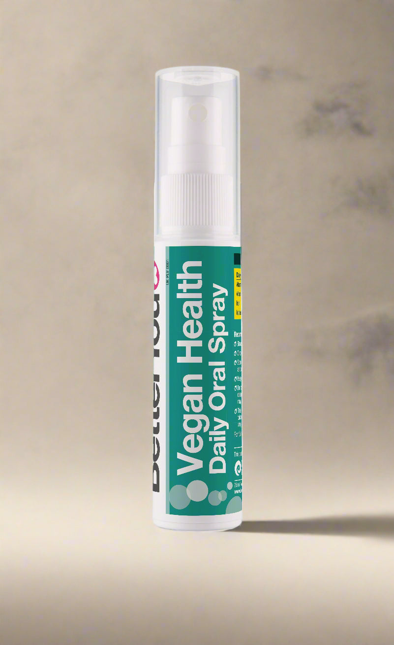 BetterYou Vegan Health Daily Oral Spray 25ml Front Packaging