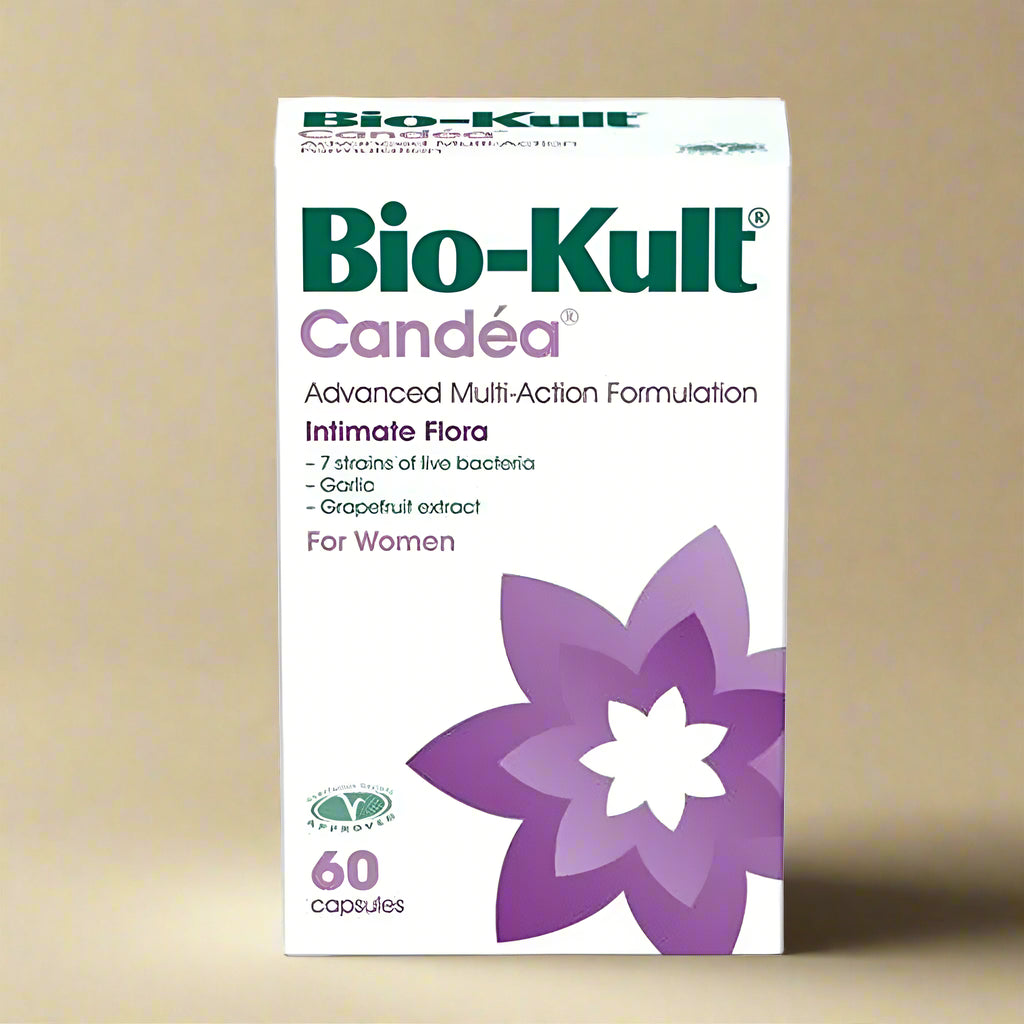 Bio-Kult Candea Probiotics 60 Capsules – front label – buy in Ireland from IHS Irish Health Store