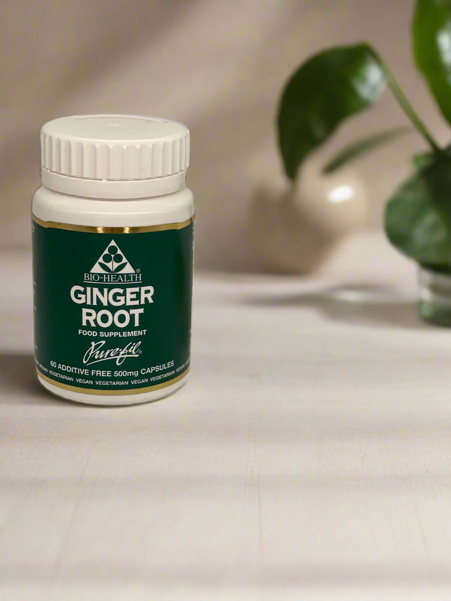 Biohealth Ginger Root 500mg 60 Capsules natural herbal supplement