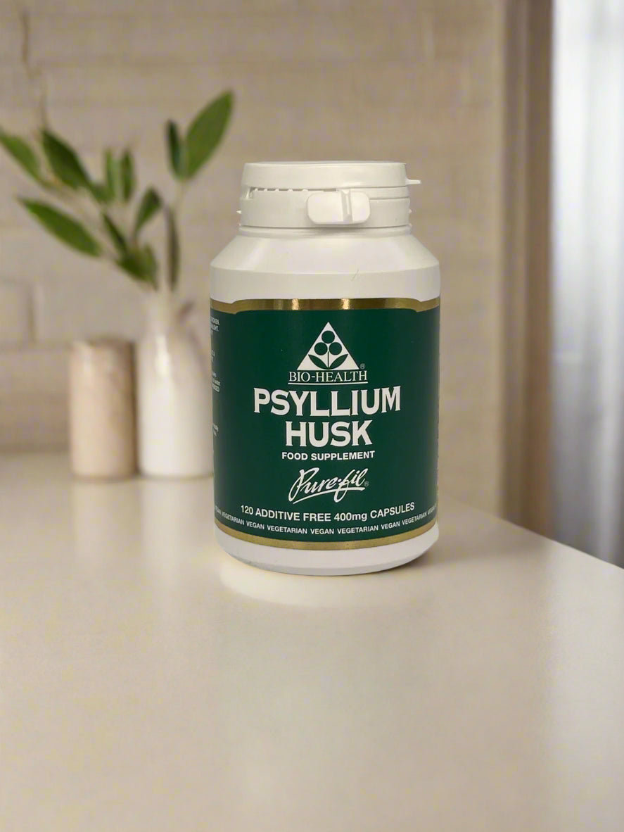 Biohealth Psyllium Husk 400mg 120 Capsules pure fibre supplement
