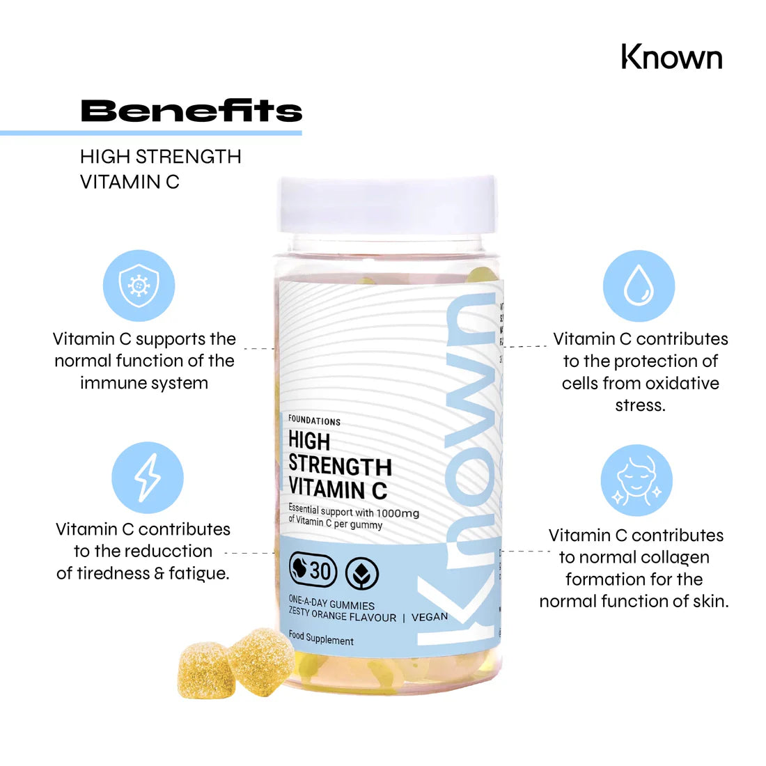 Known Vitamin C Gummies – – Sugar-Free & Vegan