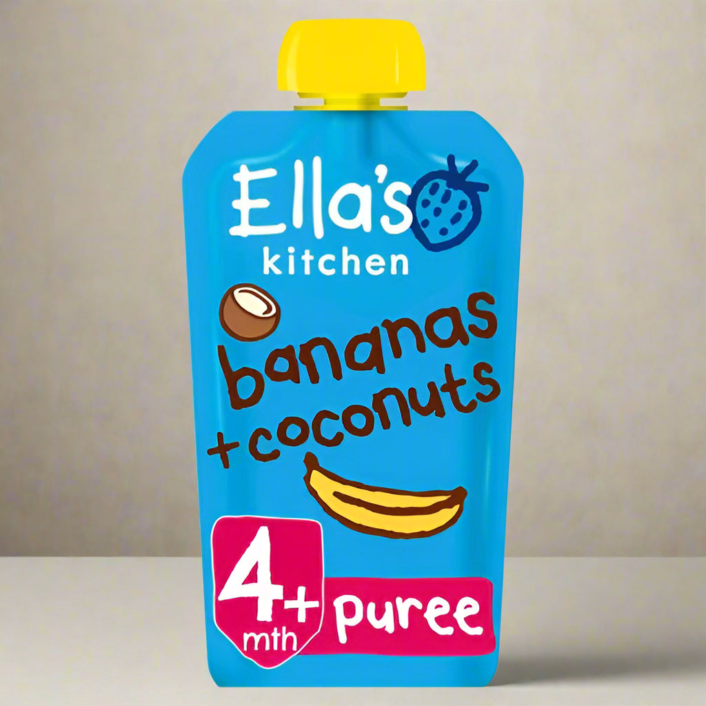 Ellas Kitchen Organic Banana Coconut Baby Food 7 x 120g pouches