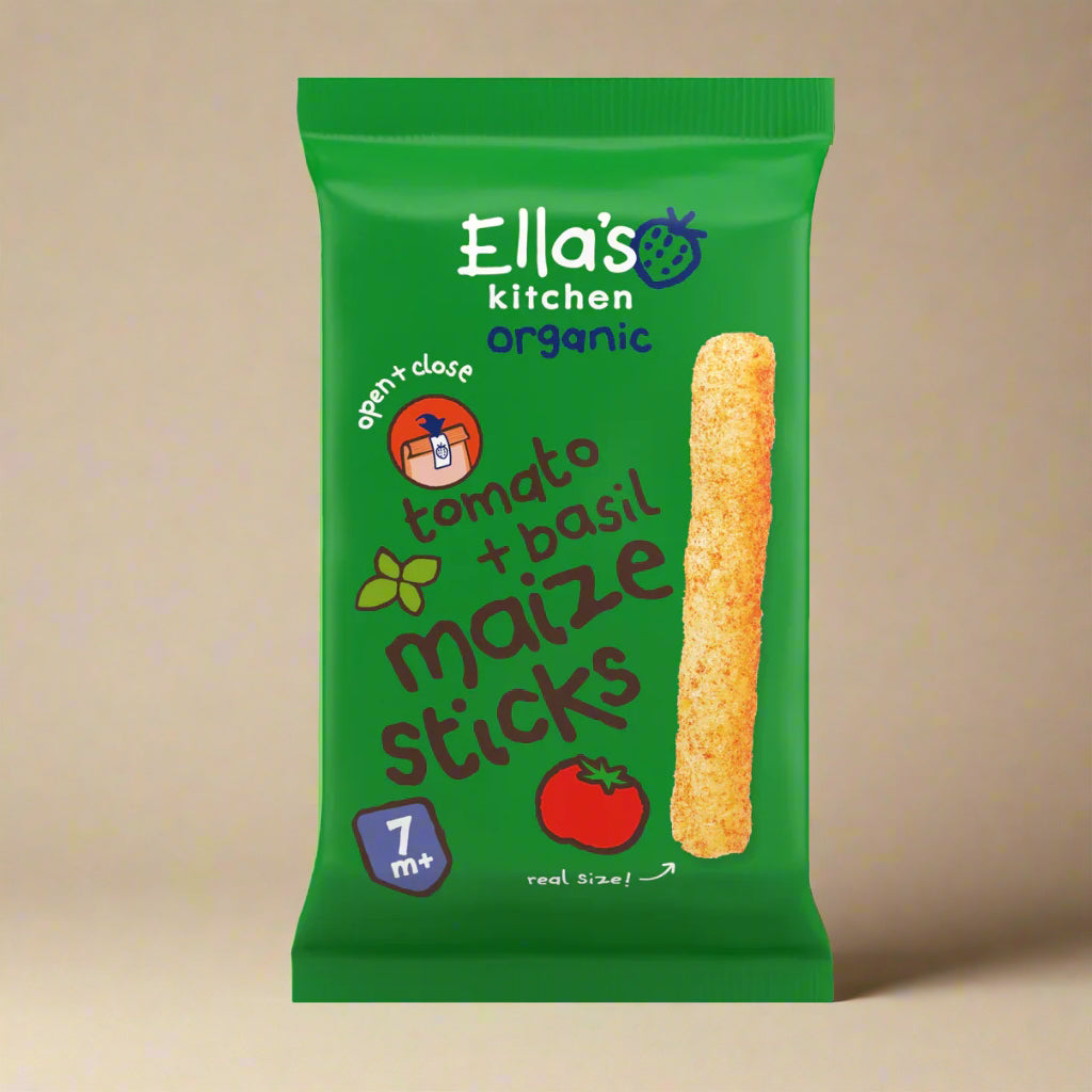 Ellas Kitchen Tomato Basil Melty Sticks Organic 5 x 17g for babies 7 months+