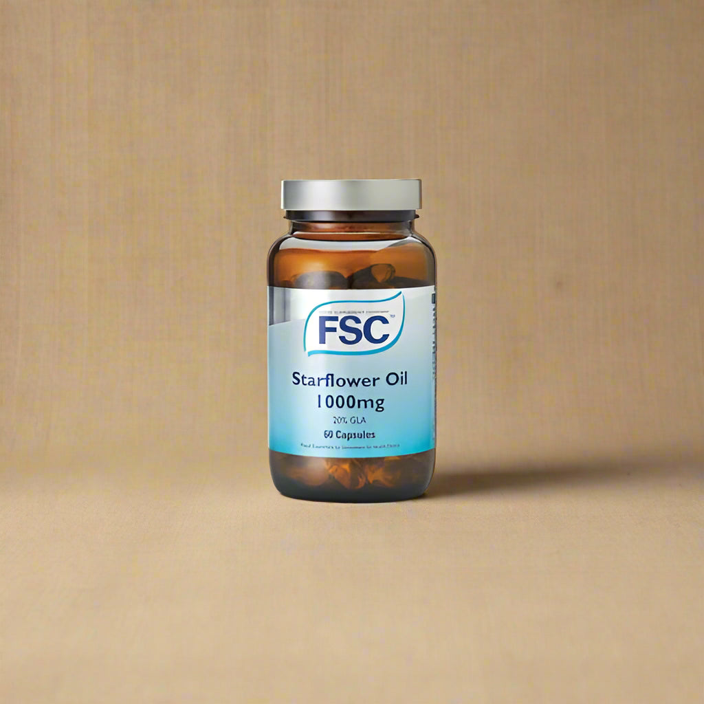 FSC Starflower Oil 1000mg – 60 Capsules with 20% GLA