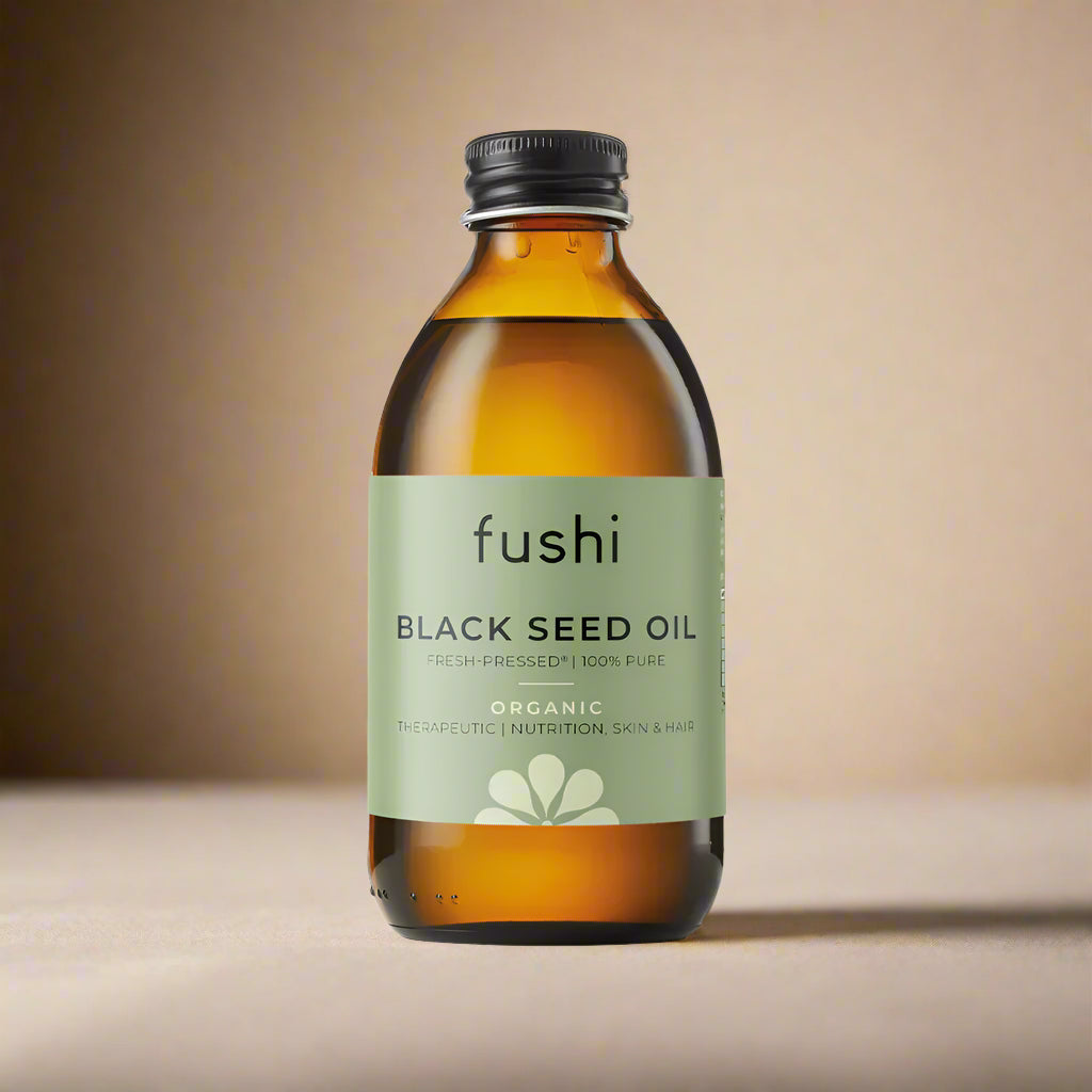 Fushi Black Cumin Seed Oil – 100ml cold-pressed organic oil bottle