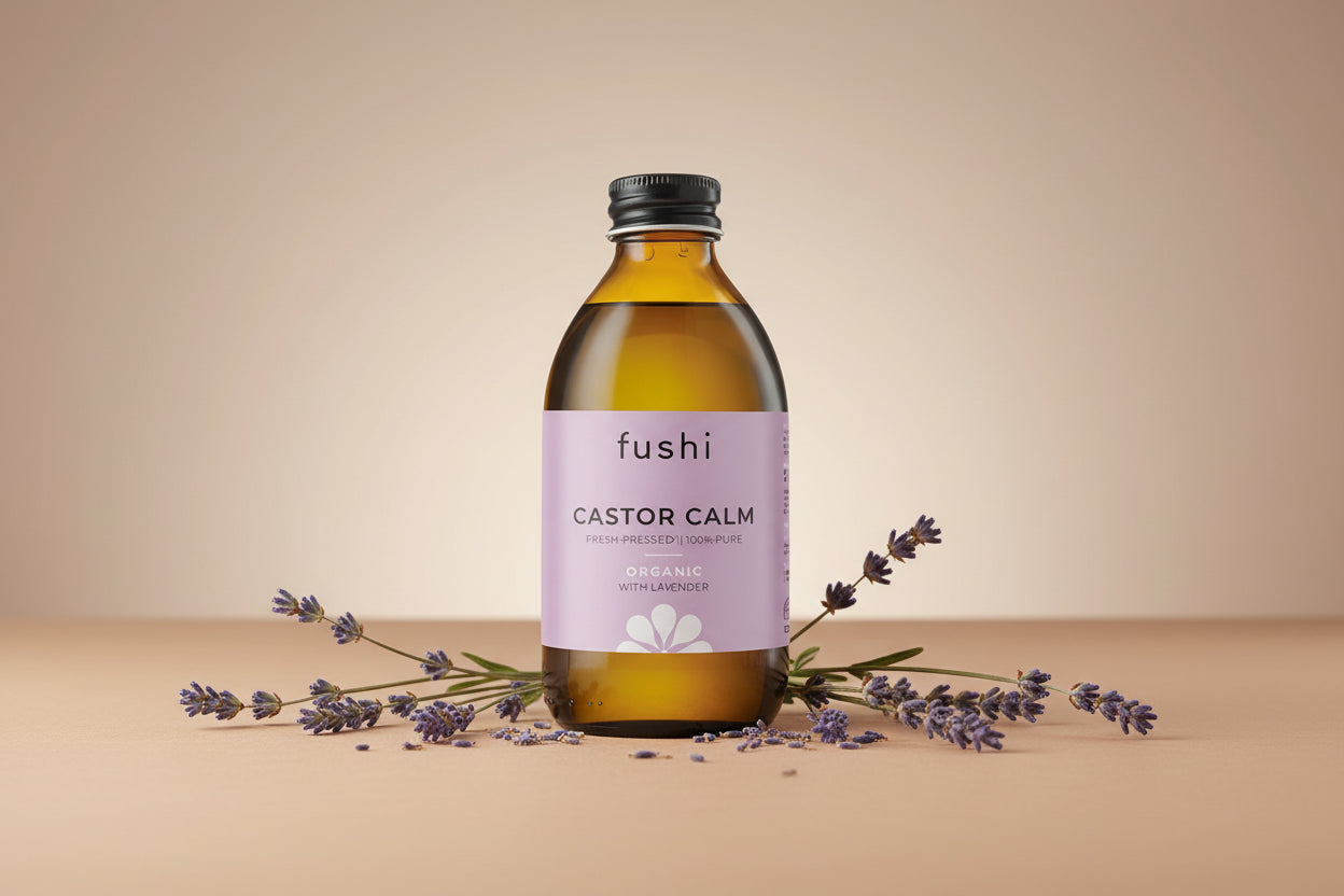 Fushi Castor Calm bottle on a white background