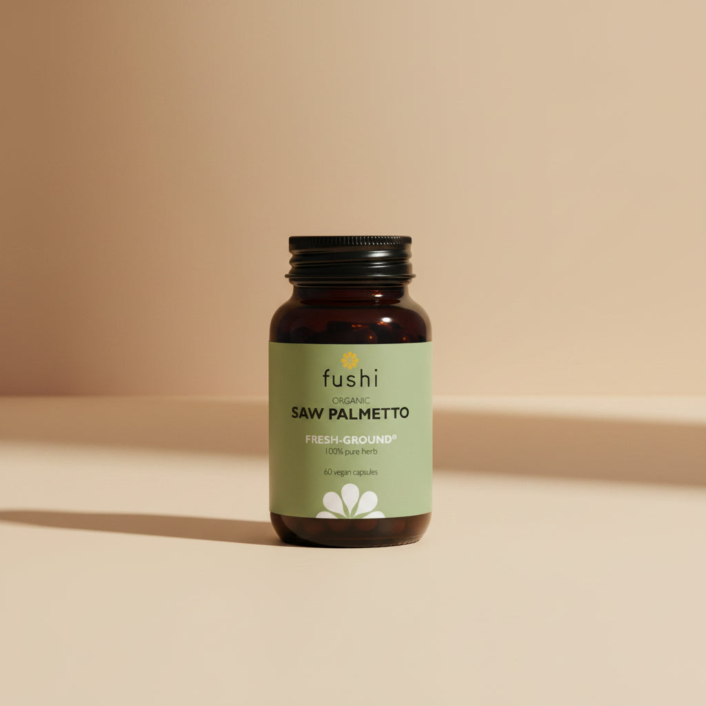 Fushi Saw Palmetto Organic 60 Capsules Front Bottle
