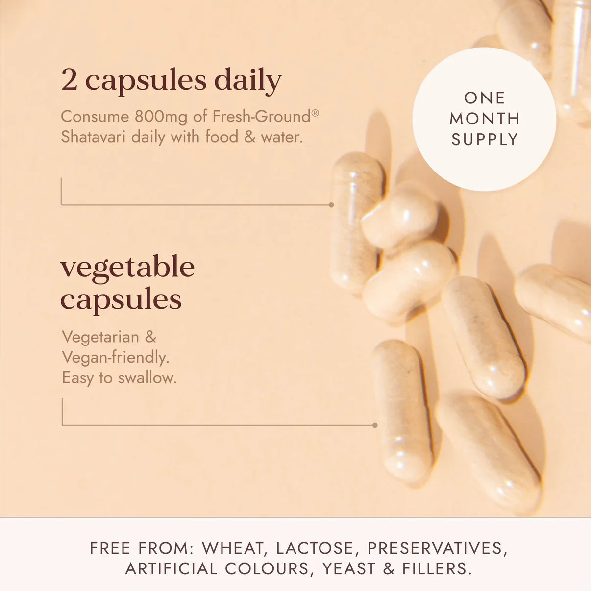 Fushi Shatavari Veg Capsules 500mg – Organic Ayurvedic Female Support-2