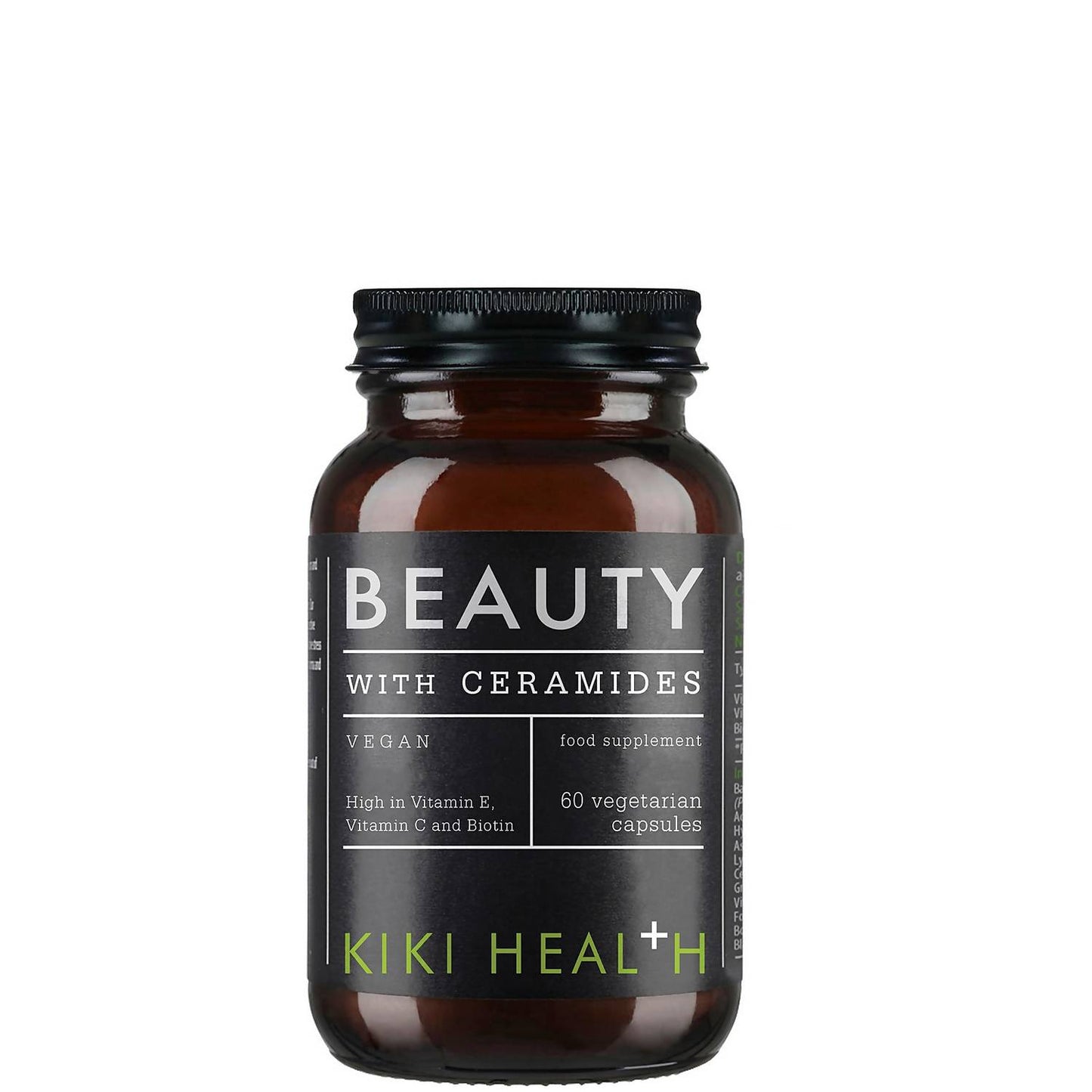 Kiki Beauty with Ceramides - 60 Vegan Capsules for Skin Hydration & Glow.