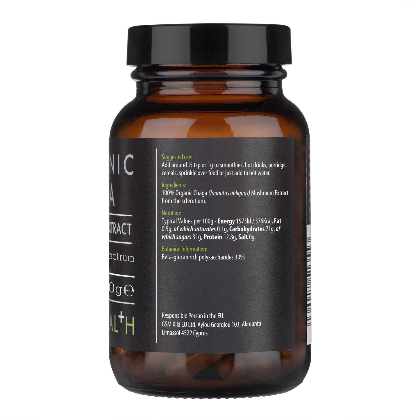 How to use Kiki Health Chaga Mushroom Powder – Add to smoothies, coffee, or warm water.