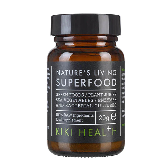 Kiki Health Nature’s Living Superfood – Organic Green Superfood Powder, 20g.