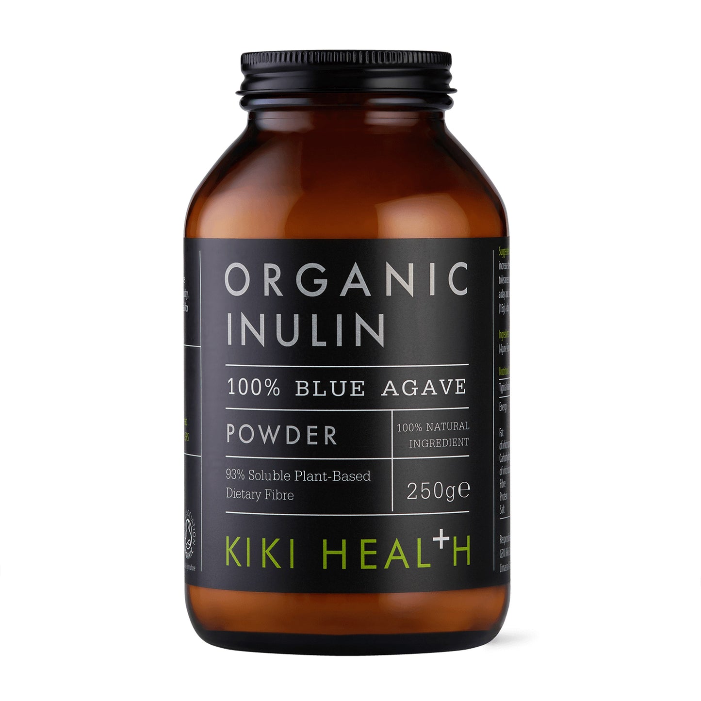 Kiki Blue Agave Inulin Powder Organic 250g Front View
