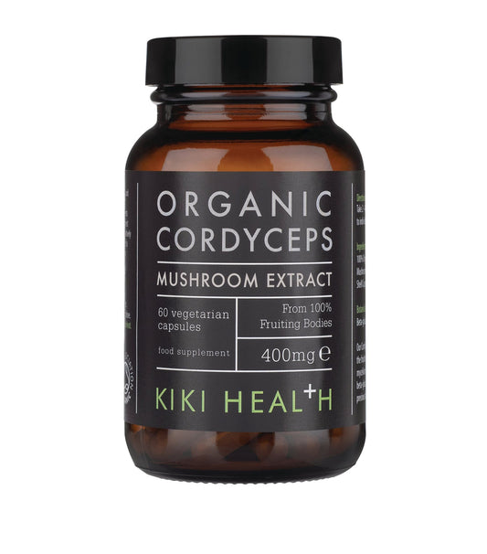 Kiki Cordyceps Mushroom Extract 60 Capsules – Front Bottle View