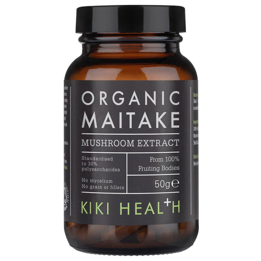 Kiki Maitake Mushroom Powder Organic 50g Front Label