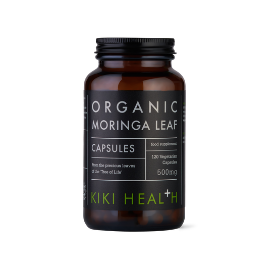 Kiki Health Organic Moringa Capsules – 120 Vegan Capsules for Energy, Immunity & Wellness