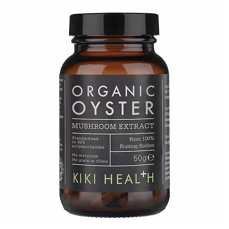 Kiki Oyster Mushroom Extract Organic 60 Capsules Front Label
