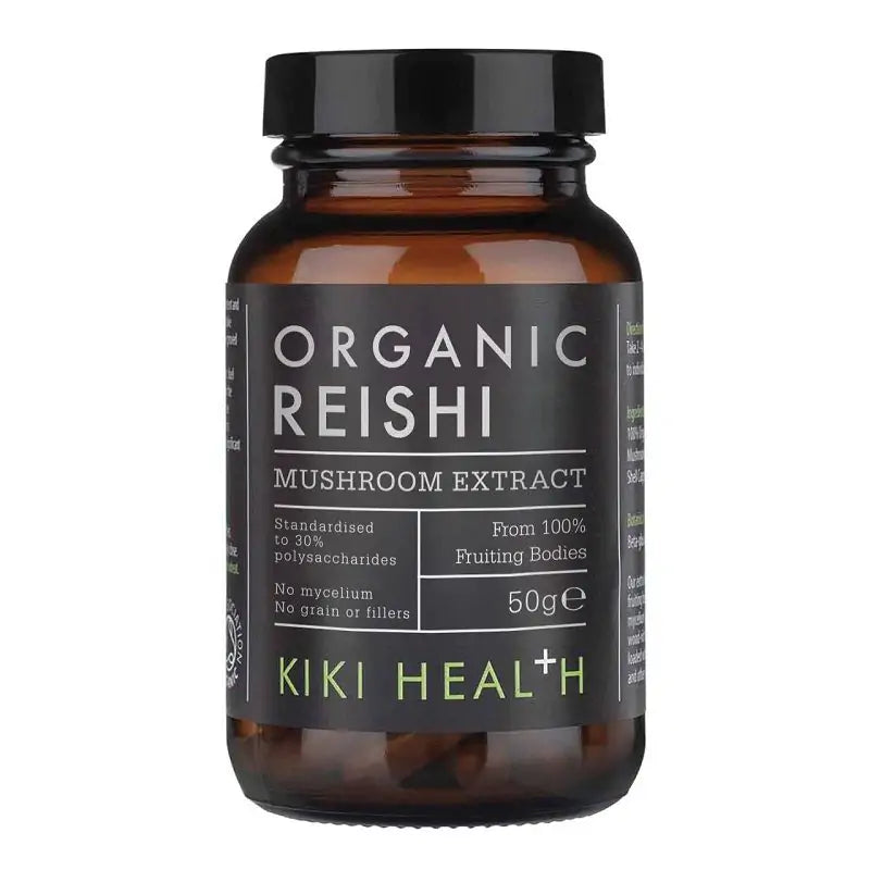 Kiki Organic Reishi Mushroom Powder 50g Front Packaging