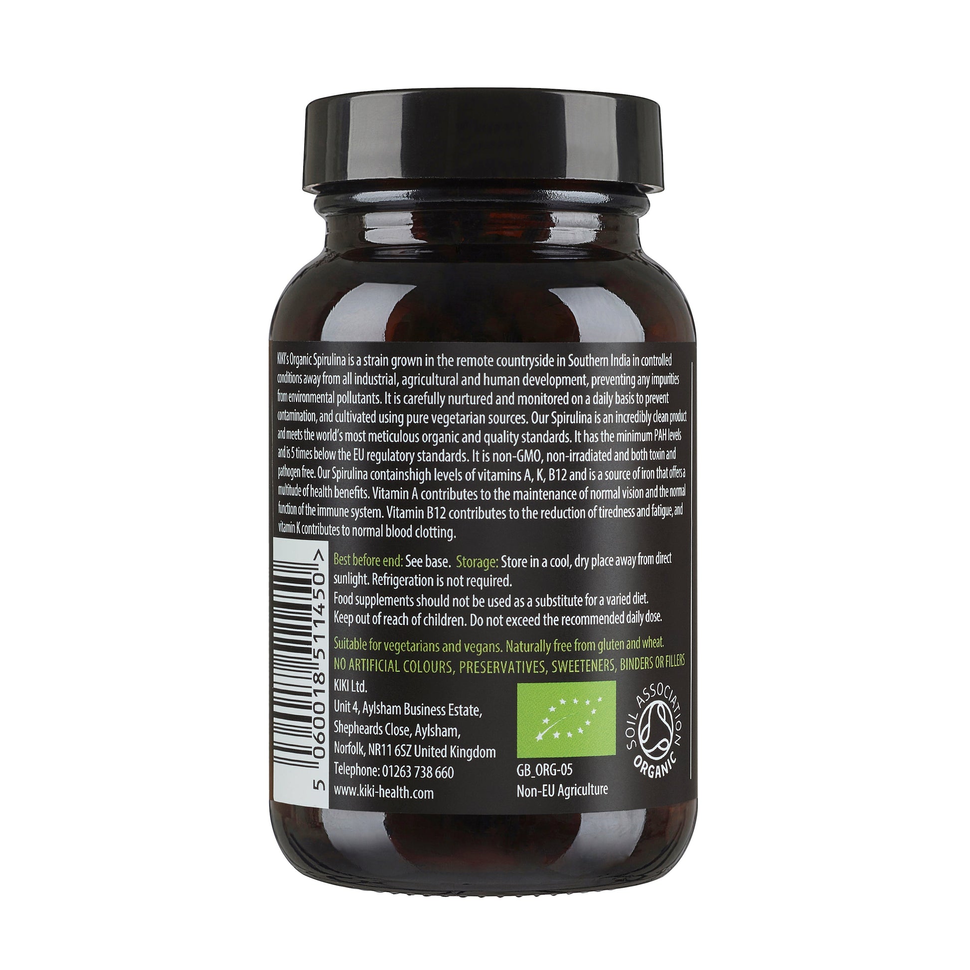 100% pure organic spirulina tablets – nutrient-dense superfood with B12, iron, and protein.