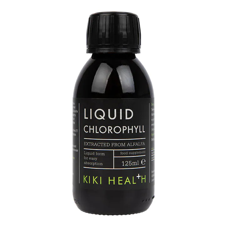 Kiki Liquid Chlorophyll 125ml | 100mg Per Serving | Alfalfa Extract | Vegan & Preservative-Free
