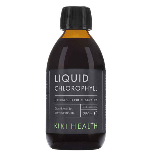 Kiki Liquid Chlorophyll 250ml | 100mg Per Serving | Alfalfa Extract | Vegan & Preservative-Free.