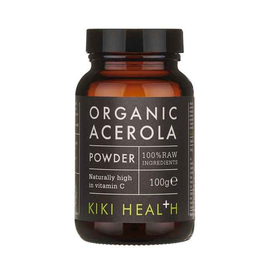 Kiki Organic Acerola Powder 100g – High in Natural Vitamin C for Immunity & Energy Support.