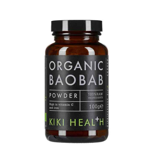 Kiki Organic Baobab Powder 100g – High in Vitamin C & Fibre for Immunity & Gut Health.
