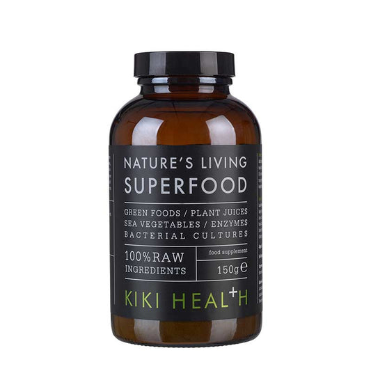 Kiki Organic Nature’s Living Superfood 150g – 32 Superfoods, Algaes & Probiotics for Digestion & Energy