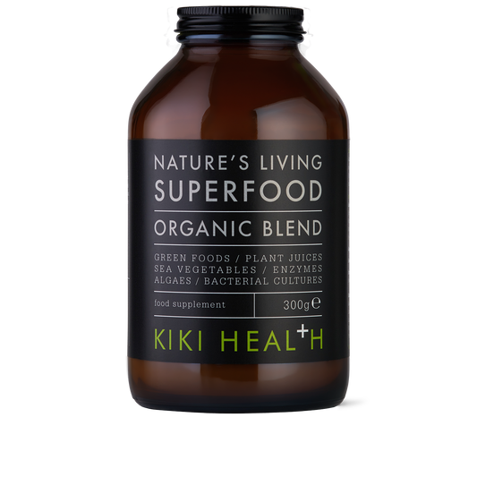 Kiki Organic Nature’s Living Superfood 300g – 36 Superfoods, Algaes & Probiotics for Digestion & Energy.