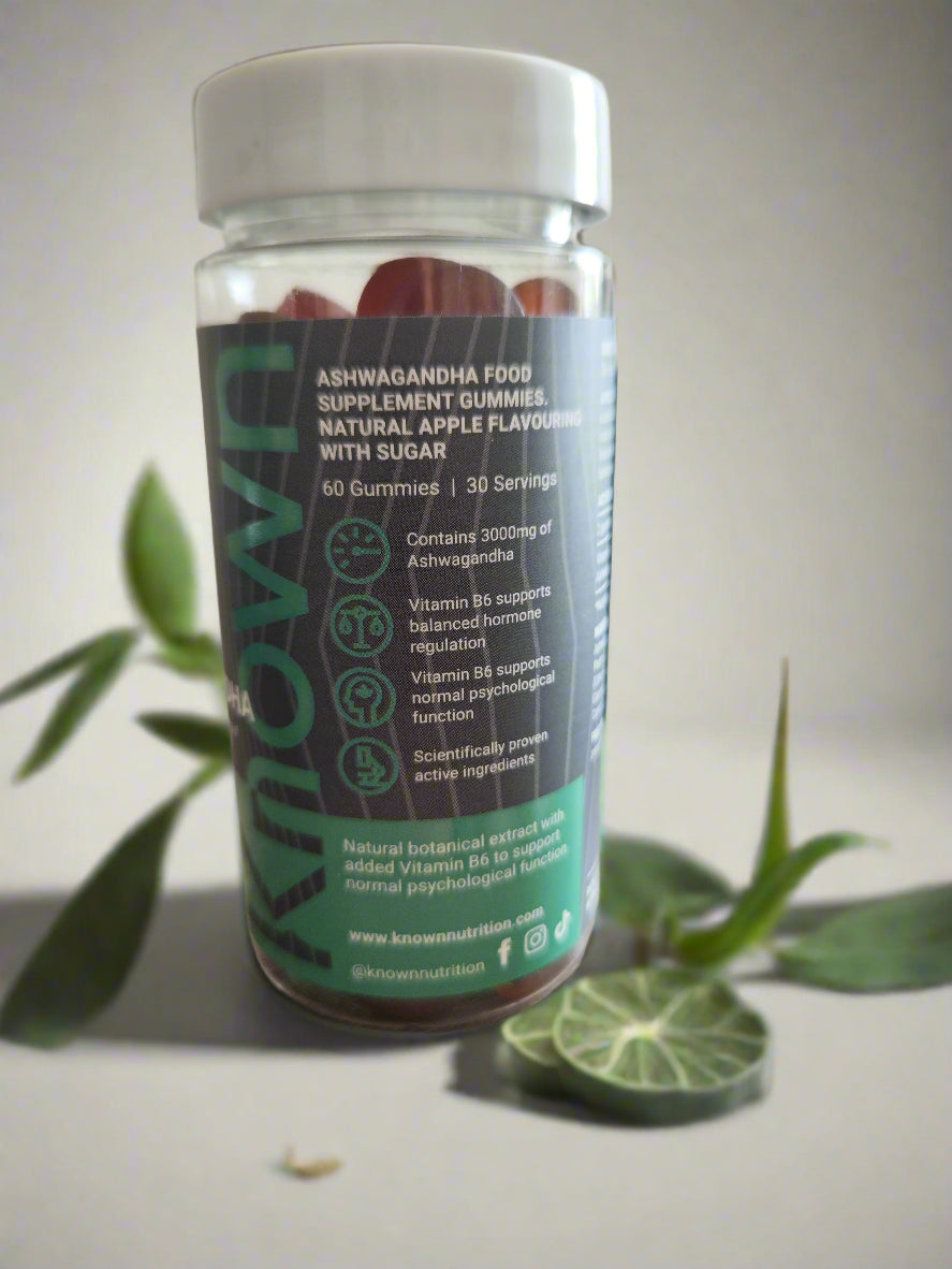 Supplement Facts of Known Ashwagandha Gummies – 60 Gummies
