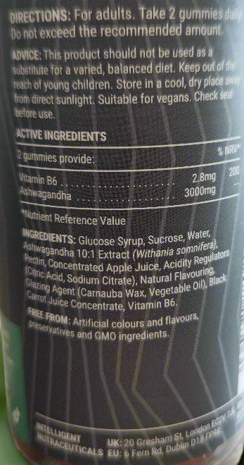 Known Ashwagandha Vegan Gummies in Daily Use – 60 Pack