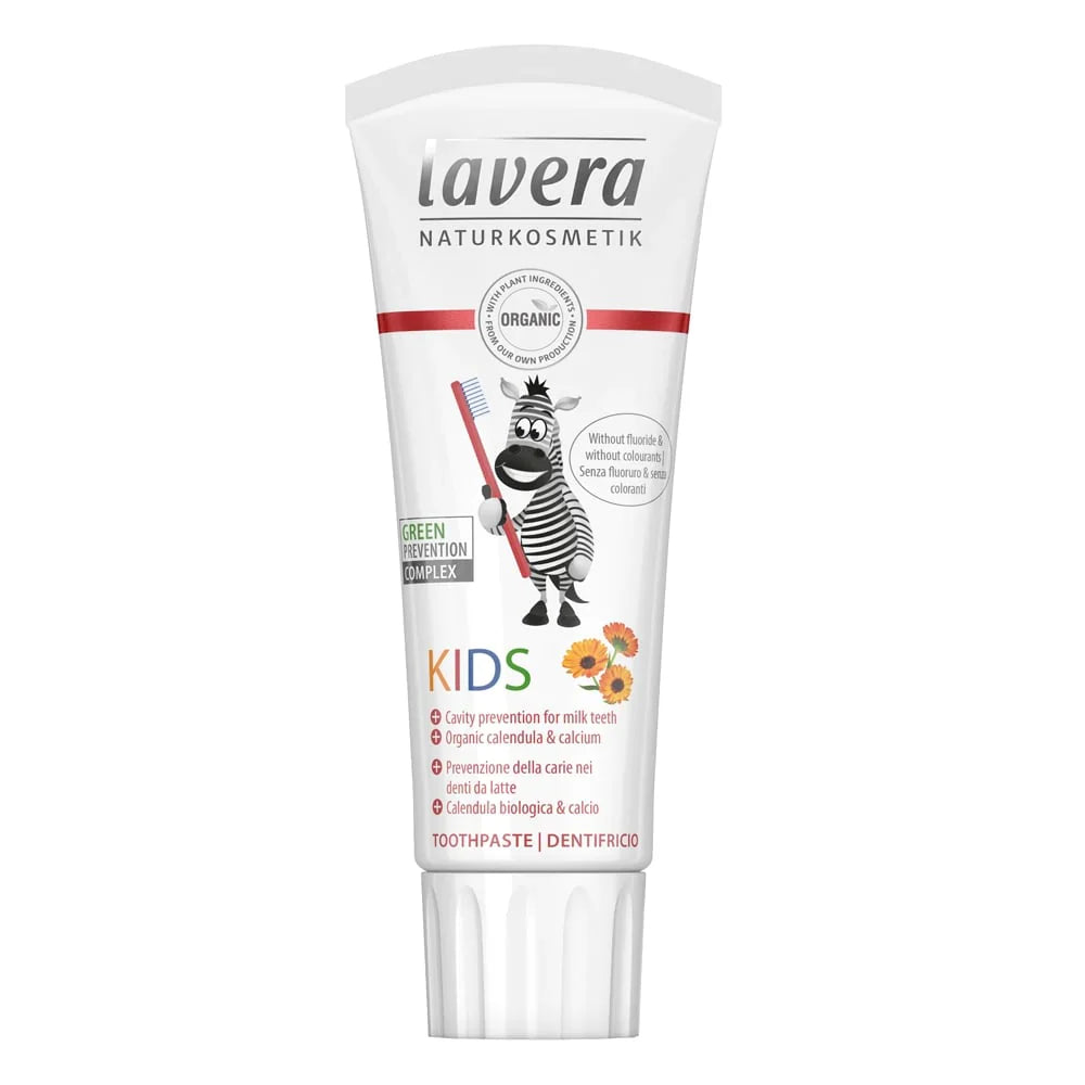 Lavera Basis Kids Toothpaste Fluoride-Free 75ml Front Tube