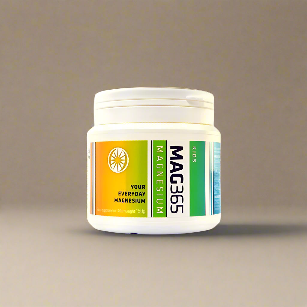 MAG365 Kids Magnesium with Zinc and Vitamins 150g Front Label