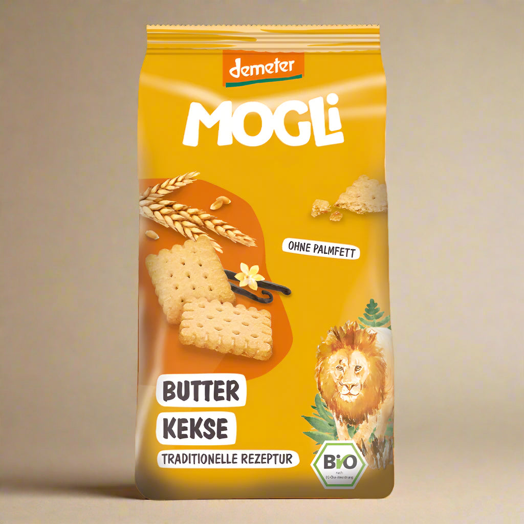 Mogli Organic Butter Biscuits 7 x 125g with Bourbon vanilla