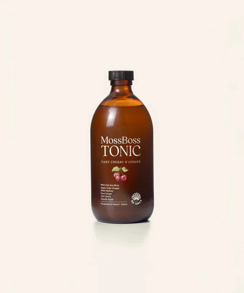 Oir Tonics Moss Boss Tart Cherry & Ginger 500ml Front Bottle
