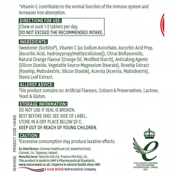 Supplement facts and ingredients of Natures Aid Lecithin capsules