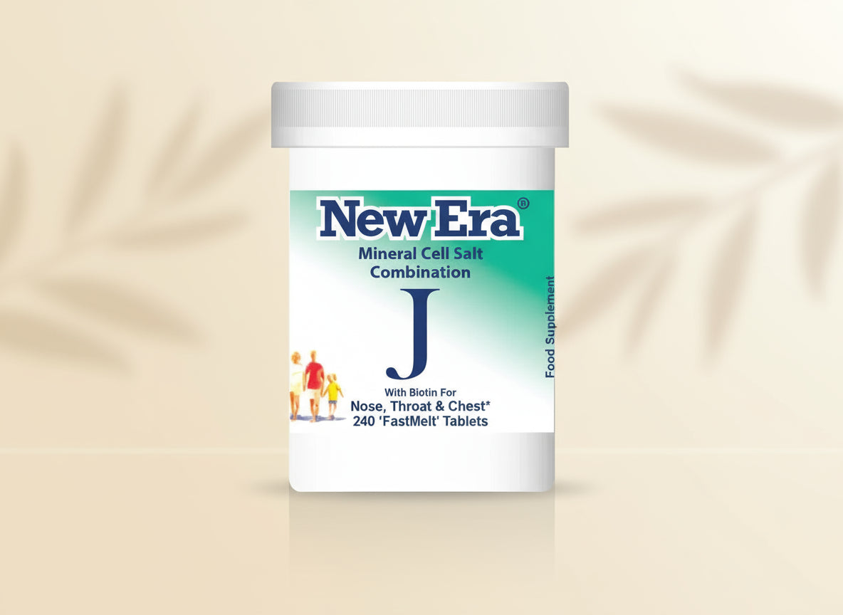 New Era Combination J Mineral Cell Salts 240 FastMelt Tablets Bottle