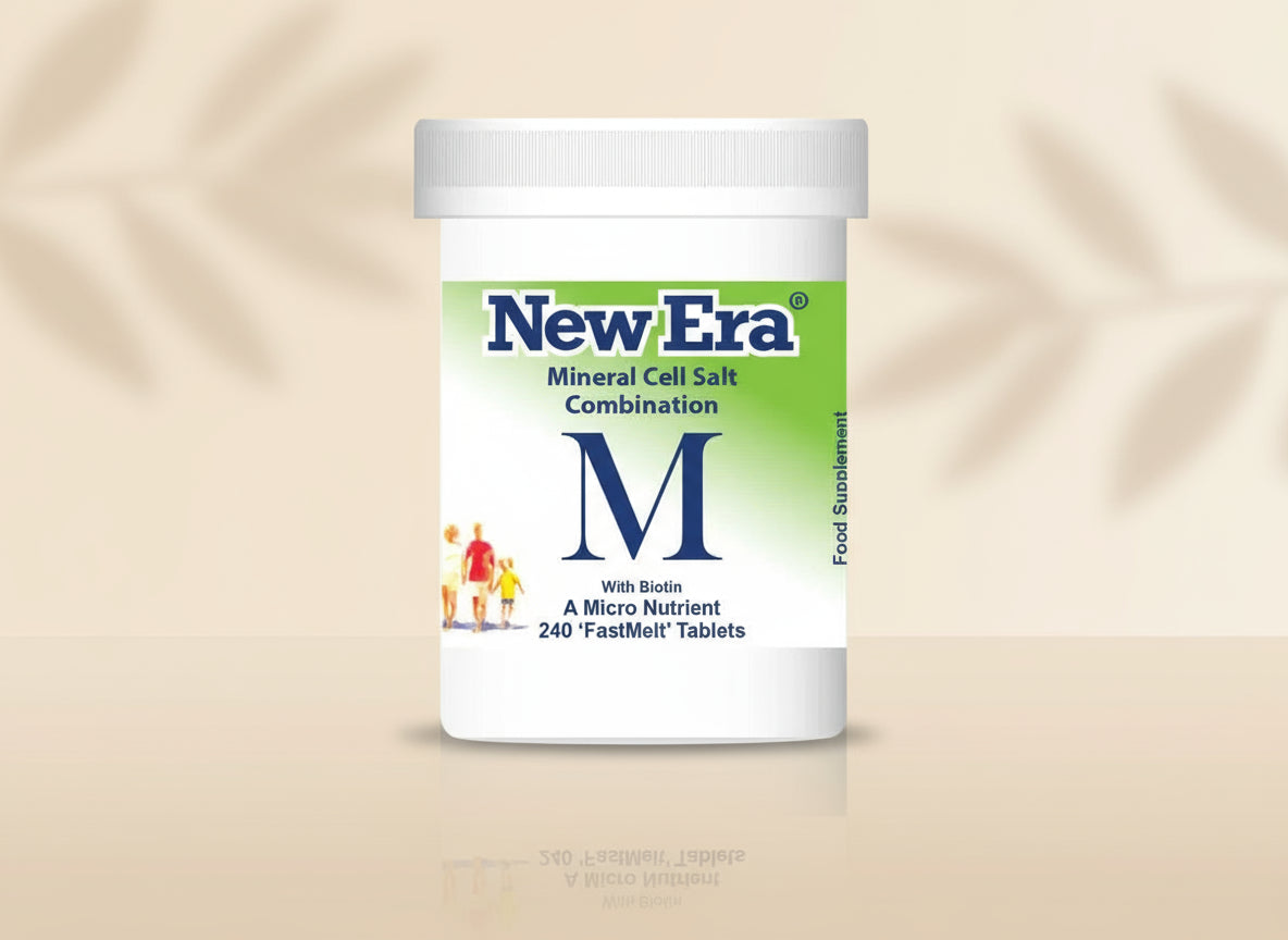 New Era Combination M Mineral Cell Salts 240 FastMelt Tablets Bottle