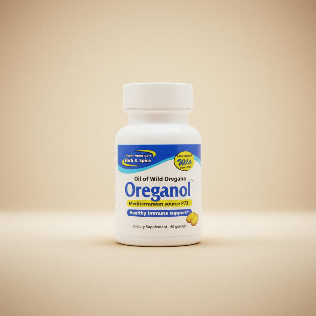 North American Herb & Spice Oreganol P73 60 Gelcaps Bottle