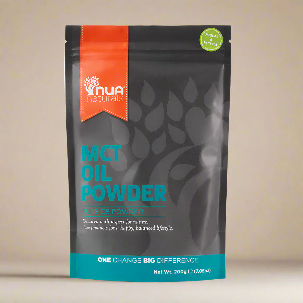 NUA Naturals MCT Oil Powder 200g pouch front view