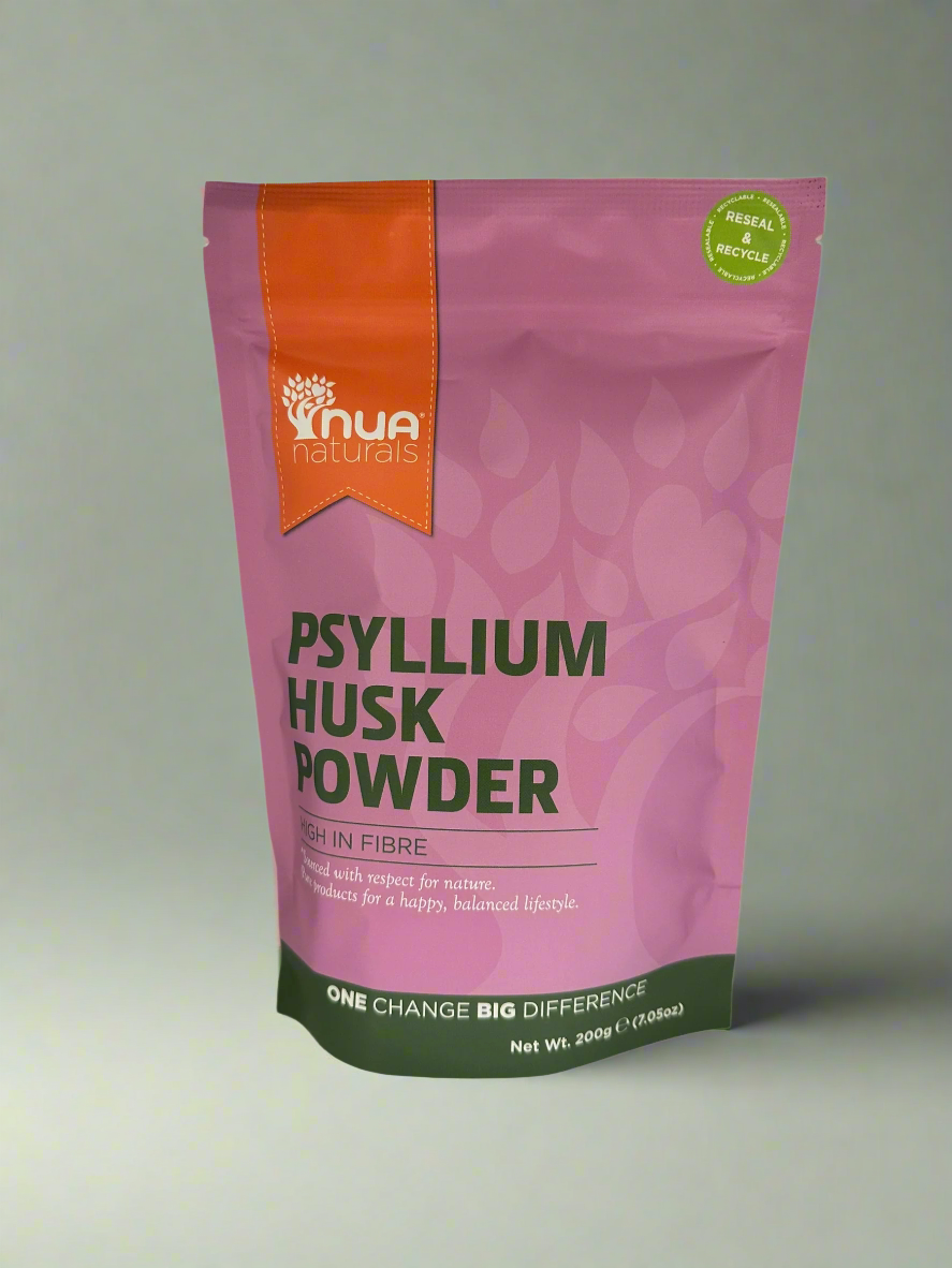 NUA Naturals Psyllium Husk Powder 200g Front Packaging